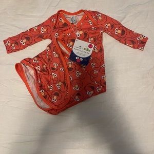 6 Sesame Street Copper Pearl Knotted gowns.